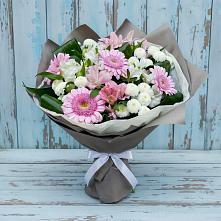 Букет цветов из:  Герберы, Альстромерии и Хризантемы в Ожогино