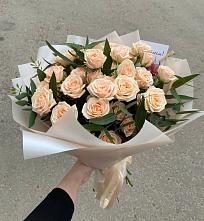 Букет Кремовые розы Латте в Ожогино