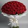 Букет 101 Красная роза Блэк Мэджик в Ожогино