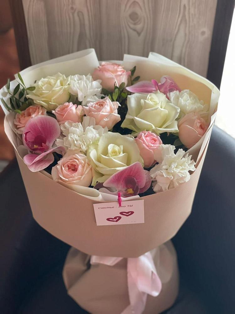 Букет цветов из: Орхидеи, Розы и Гвоздики в Ожогино