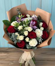 Букет цветов из:  Розы и Альстромерии в Ожогино