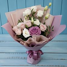 Букет цветов из:  Розы и Лизиантусы #REPLACE_PRED# Ожогино