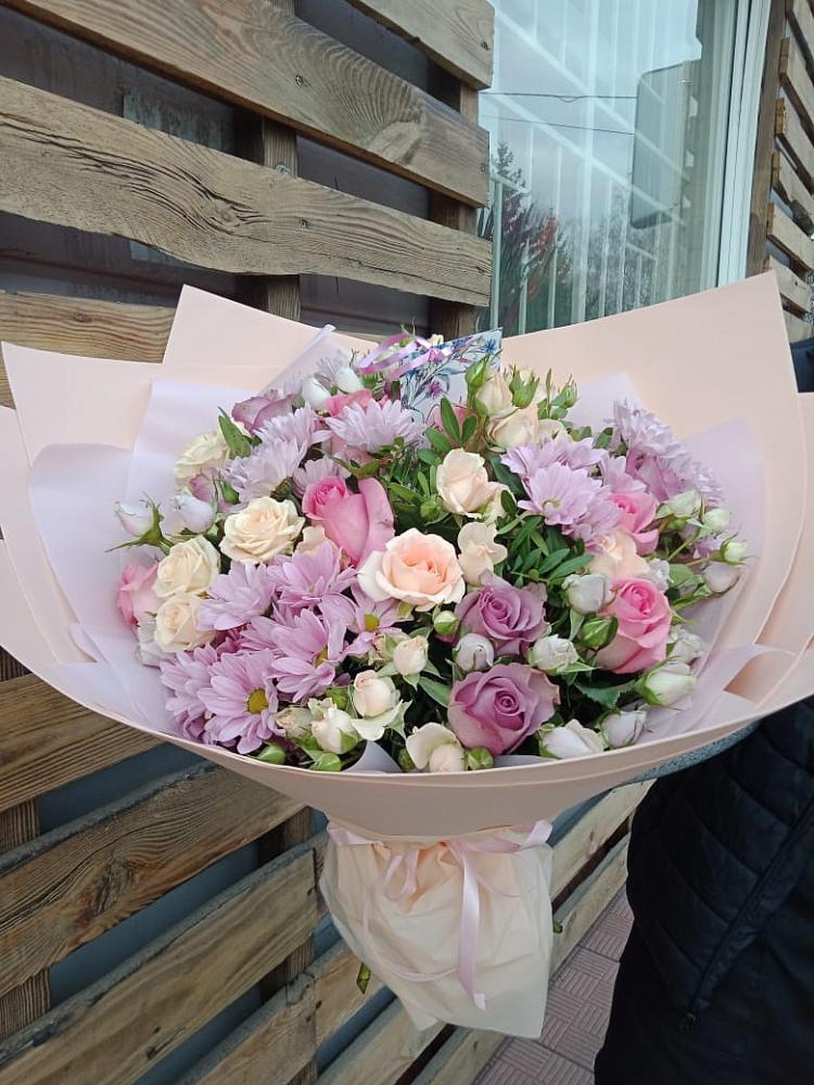 Букет цветов из: Розы и Хризантемы в Ожогино