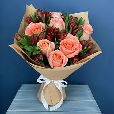 Букет цветов из:  Розы и Альстромерии в Ожогино