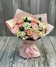 Букет цветов из:  Гвоздики, Розы и Хризантемы в Ожогино