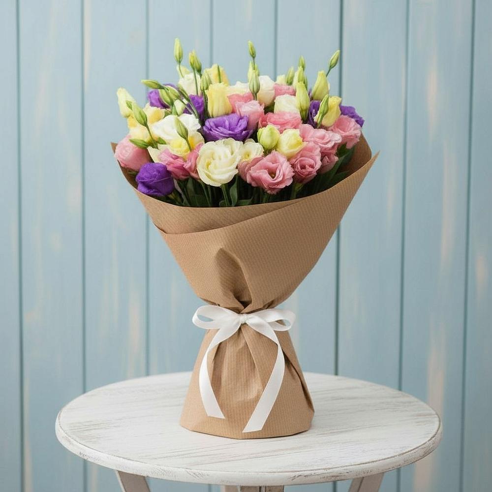 Букет цветов из: Лизиантусы в Ожогино