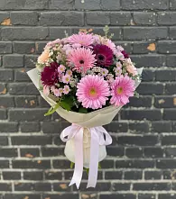 Букет цветов из:  Герберы и Хризантемы в Ожогино