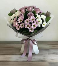 Букет цветов из:  Хризантемы и Розы в Ожогино