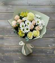 Букет цветов из:  Альстромерии, Розы и Хризантемы в Ожогино