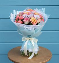 Букет цветов из:  Хризантемы и Розы в Ожогино