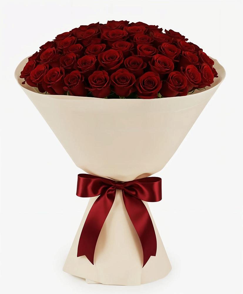 Букет 101 Бордовая роза Блэк Бакарра в Ожогино