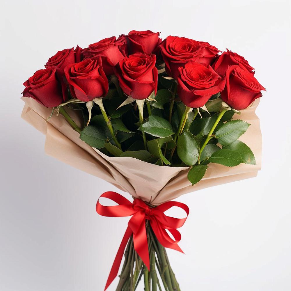 Букет 11 Красных роз Эдлесс Лав в Ожогино