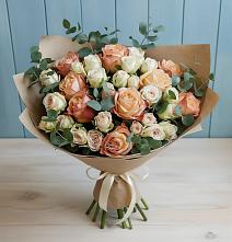 Букет цветов из:  Альстромерии и Розы в Ожогино