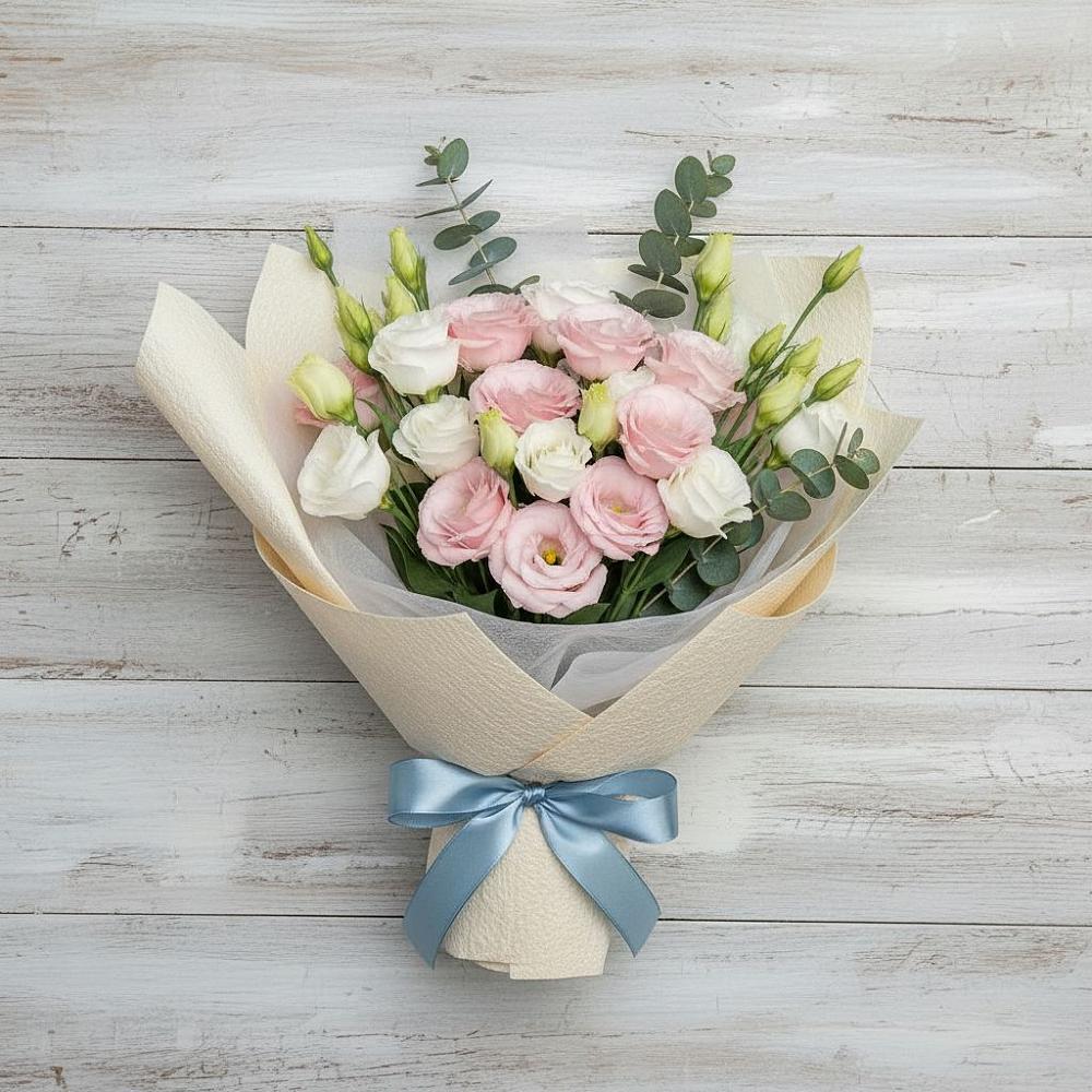 Букет цветов из: Лизиантусы в Ожогино